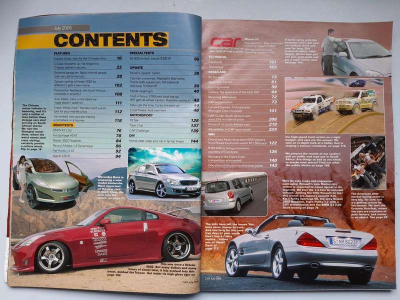 CAR MAGAZINE - July 2005 and August 2005.