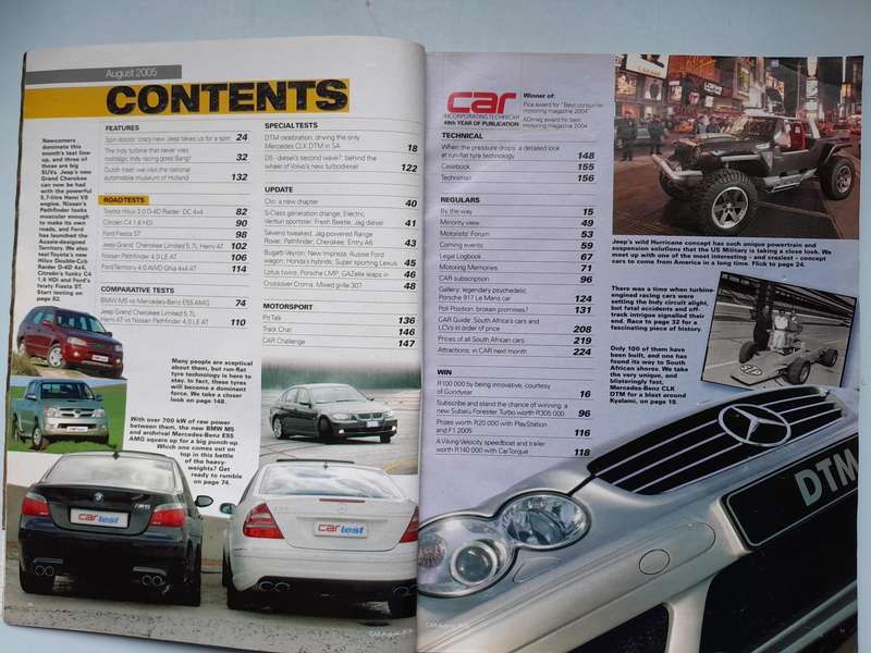 CAR MAGAZINE - July 2005 and August 2005.