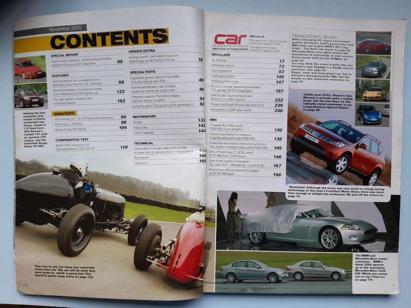 CAR MAGAZINE - September 2005 and November 2005.