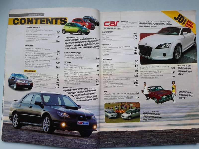 CAR MAGAZINE - December 2005 and January 2006.