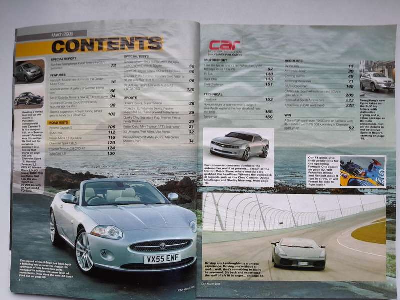 CAR MAGAZINE - February 2006 and March 2006.