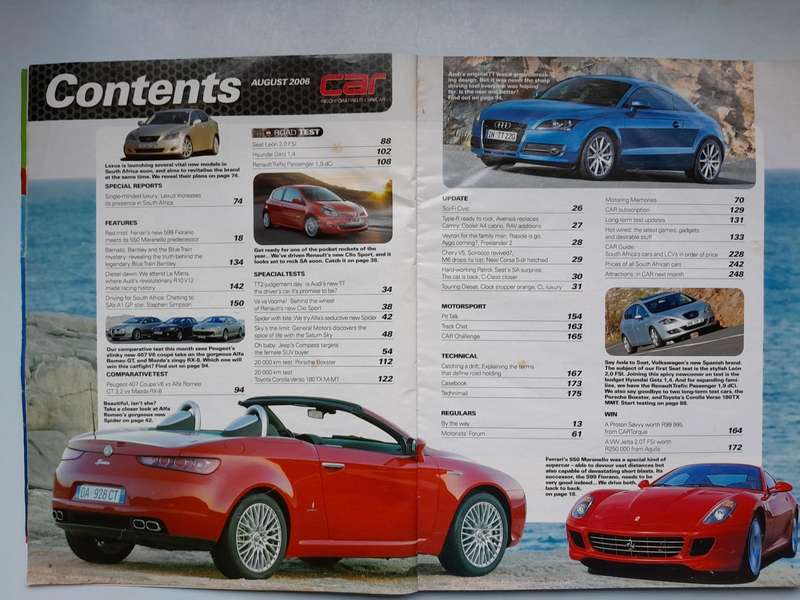 CAR MAGAZINES - August 2006 and September 2006.