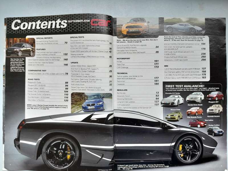 CAR MAGAZINES - August 2006 and September 2006.
