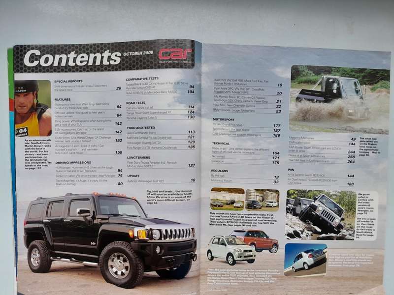 CAR MAGAZINE - October 2006 and December 2006.