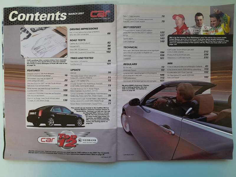 CAR MAGAZINE - March 2007 and April 2007.