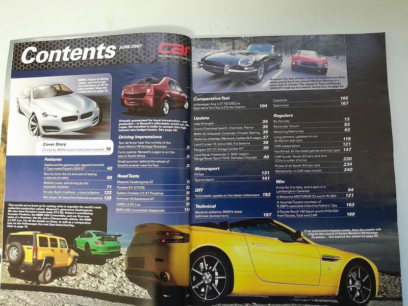 CAR MAGAZINE - May 2007 and June 2007.