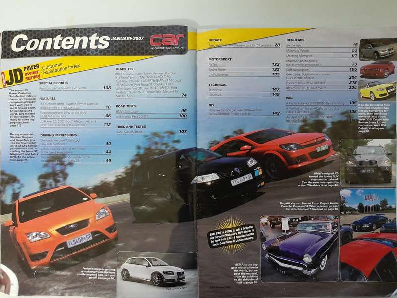 CAR MAGAZINE - January 2007 and February 2007.