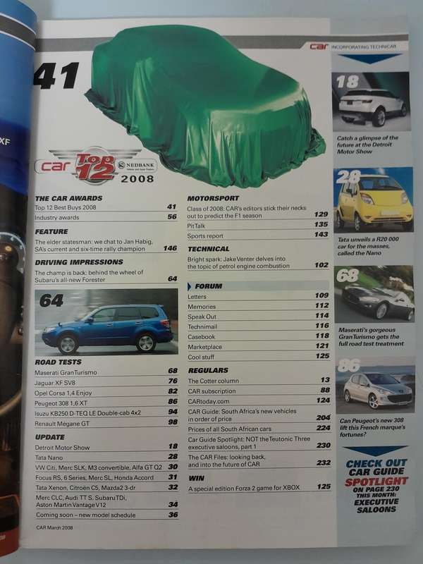 CAR MAGAZINES - March 2008 and April 2008.