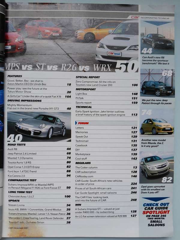CAR MAGAZINE - December 2007 and February 2009.
