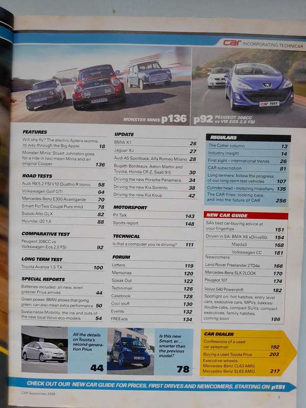 CAR MAGAZINES - September 2009 and October 2009.