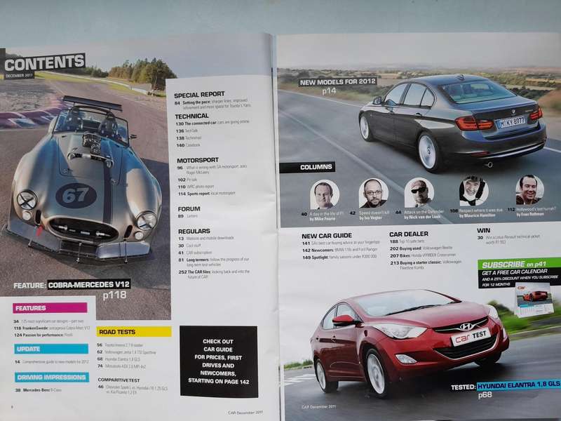 CAR MAGAZINE - December 2011.