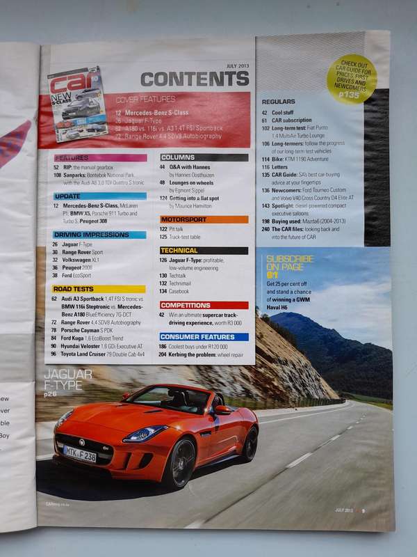 CAR MAGAZINE - July 2013.