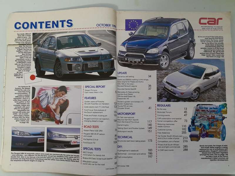 CAR MAGAZINE - February 1998 and October 1998.