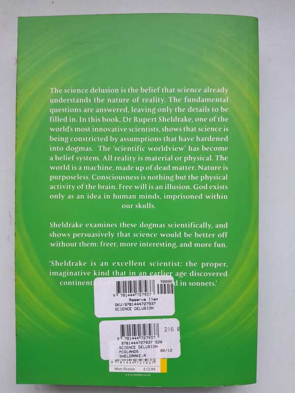 THE SCIENCE DELUSION - ROBERT SHELDRAKE