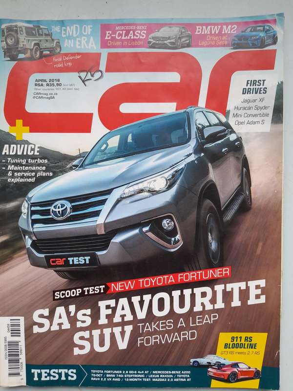 CAR MAGAZINE - FEB 2016, APR 2013, APR 2016, JUN 2016 AND JULY 2016.
