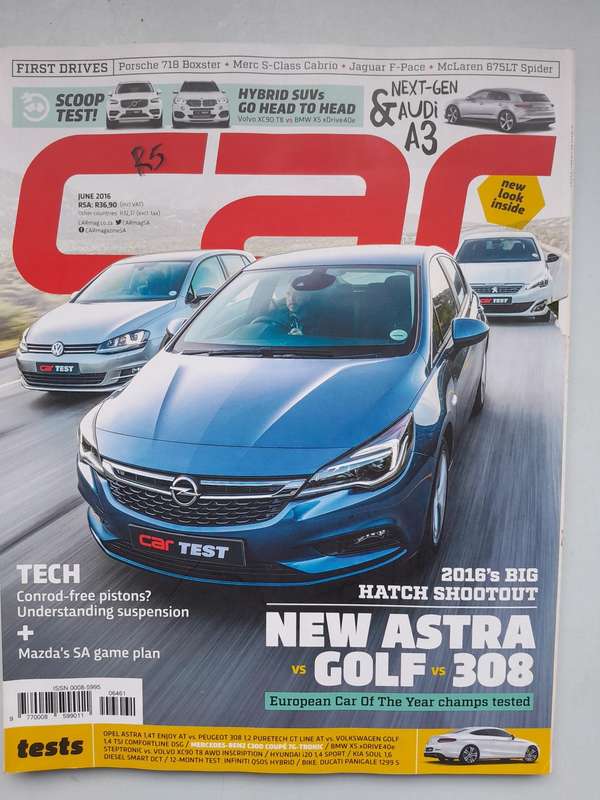 CAR MAGAZINE - FEB 2016, APR 2013, APR 2016, JUN 2016 AND JULY 2016.