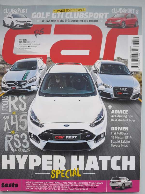 CAR MAGAZINE - FEB 2016, APR 2013, APR 2016, JUN 2016 AND JULY 2016.