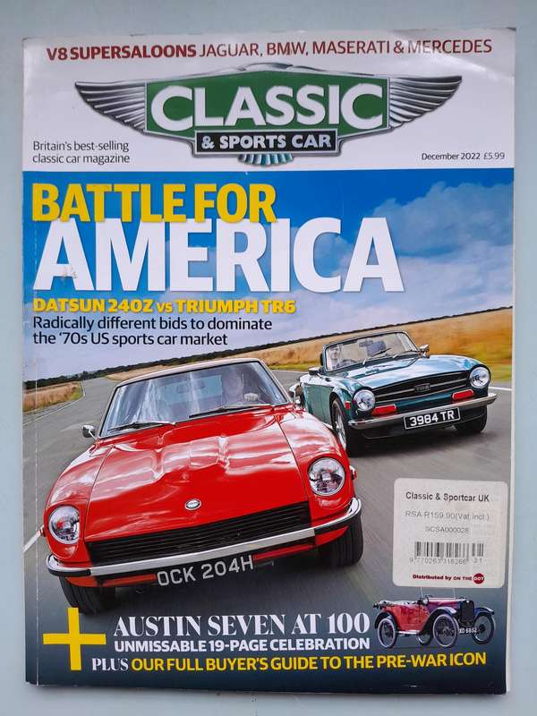 CLASSIC & SPORTS CAR - DECEMBER 2022 and JANUARY 2023.