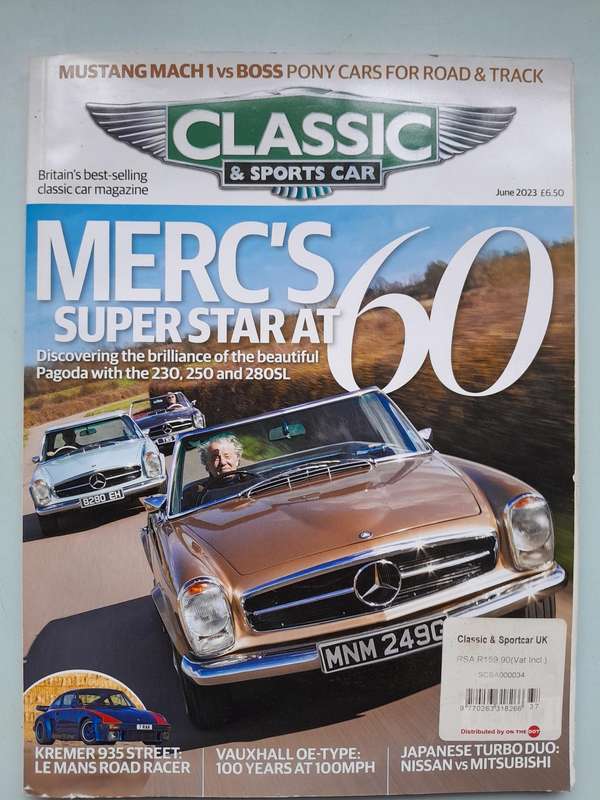 CLASSIC & SPORTS CAR - JUNE 2023 and AUGUST 2023.