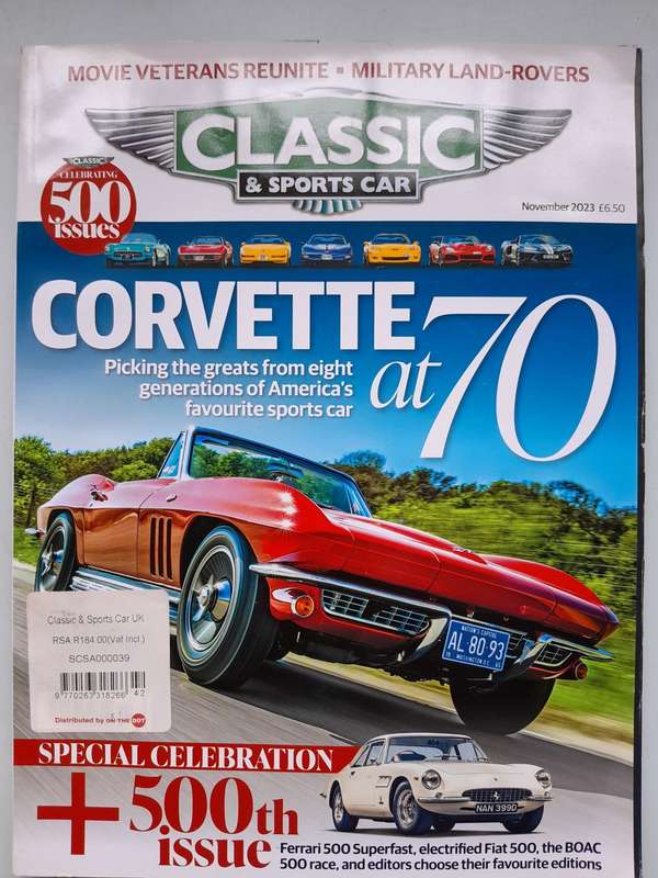 CLASSIC & SPORTS CAR - NOVEMBER 2023 and DECEMBER 2023.
