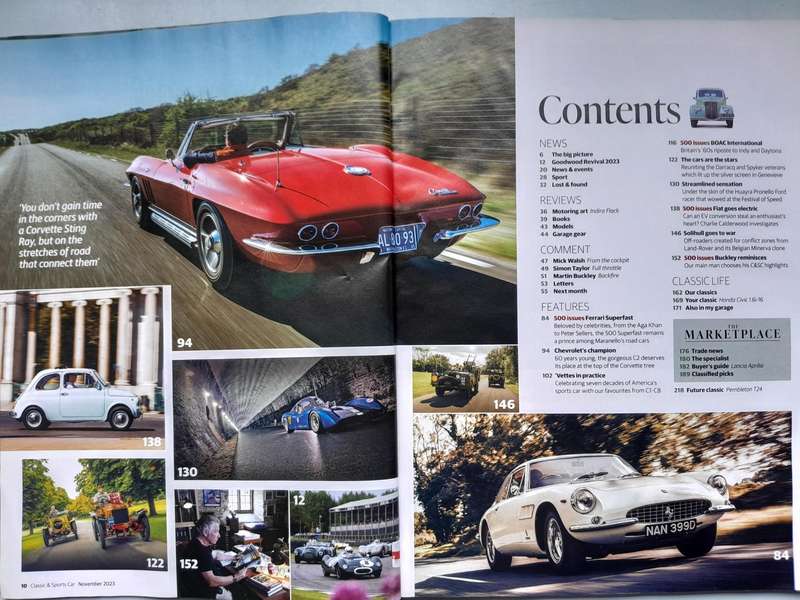 CLASSIC & SPORTS CAR - NOVEMBER 2023 and DECEMBER 2023.