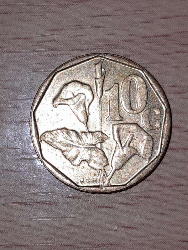 Error Coin - 10 Cents - Date not visible.