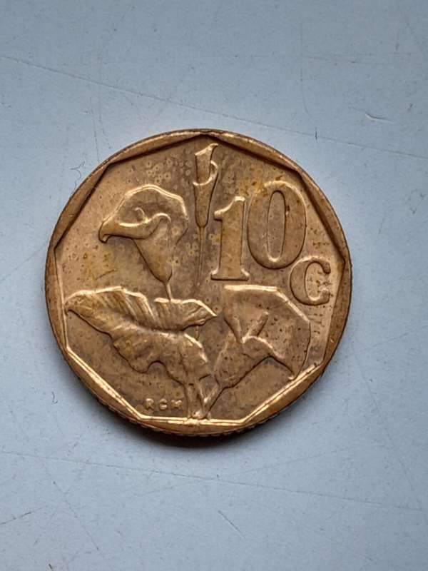 Error Coin - 10 Cents - Date not visible.