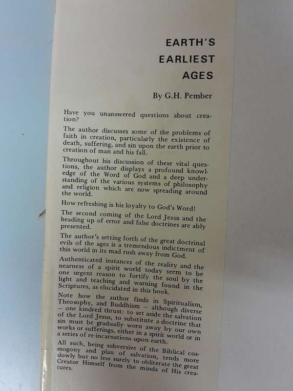 EARTH'S EARLIEST AGES - G.H. PEMBER