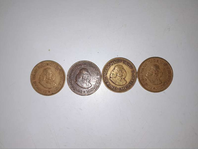 ½ Cent 1st decimal series - Four Coins - 1961, 1962, 1963, and 1964
