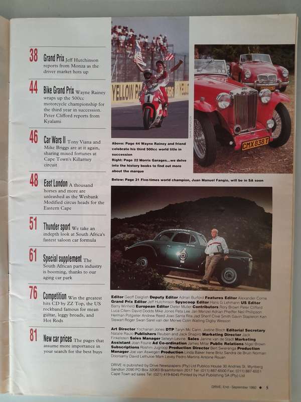 DRIVE - September 1992 and October 1992