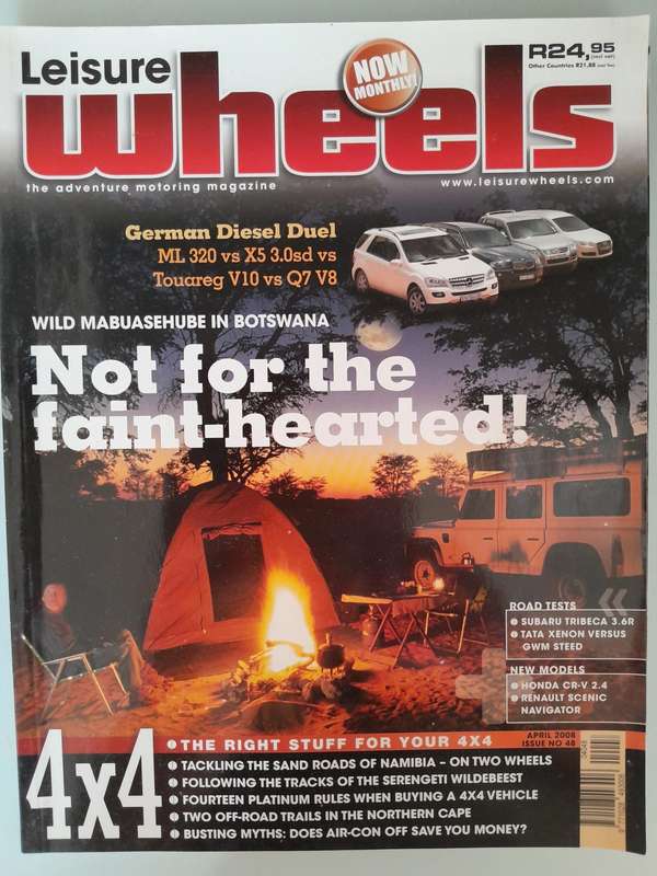 SA 4x4 April 2008 and LEISURE WHEELS April 2008