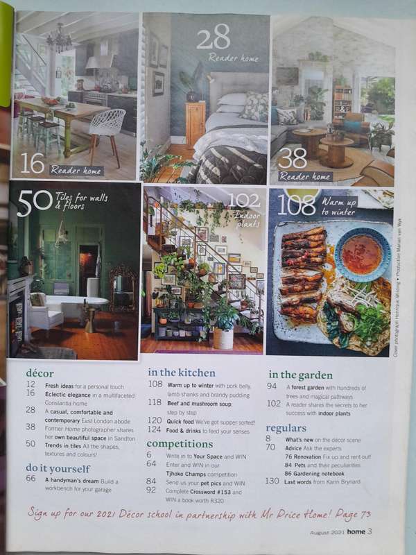 HOME MAGAZINE - August 2021, September 2021, March 2022, May/June 2022 and May/June 2023. (5 Mags)