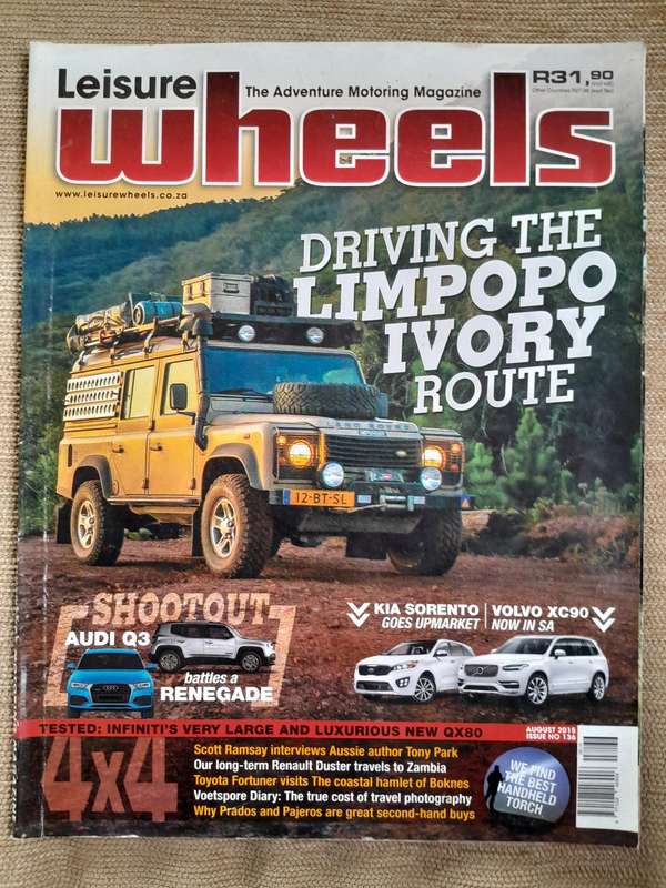 Leisure Wheels - Limpopo IVORY Route - August 2015 and DRIVE OUT - November 2012.