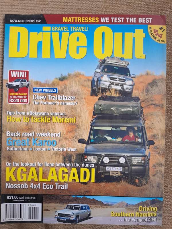 Leisure Wheels - Limpopo IVORY Route - August 2015 and DRIVE OUT - November 2012.