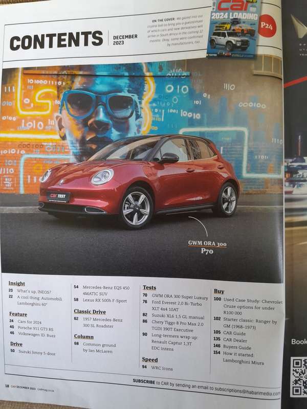CAR MAGAZINE - May 2023, October 2023,December 2023, May 2024 and Adventure Africa issue 11.