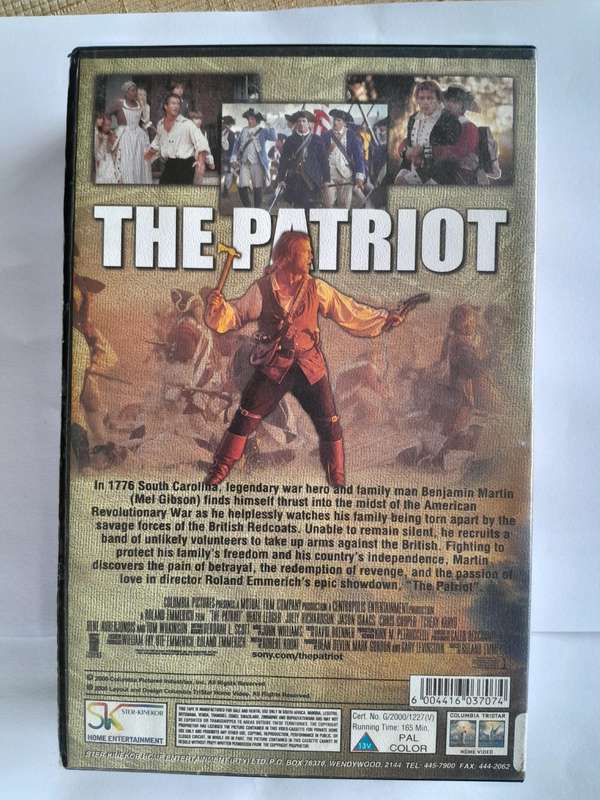 THE PATRIOT - VHS - 2000.