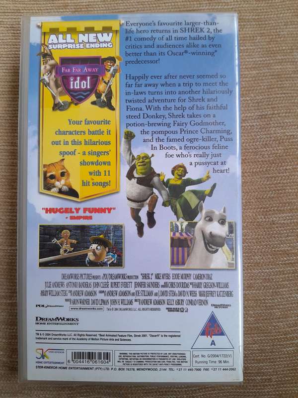 SHREK 2 - 2004 - VHS