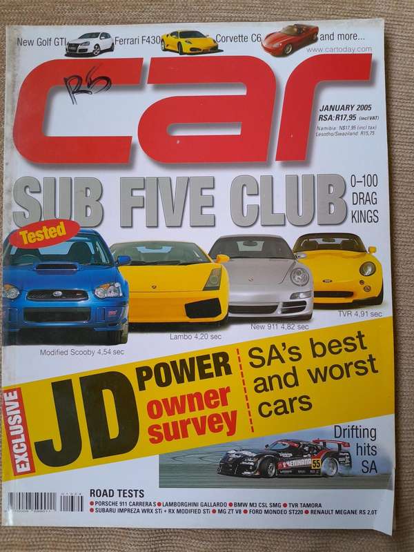 CAR MAGAZINE - January 2005 and August 2005.