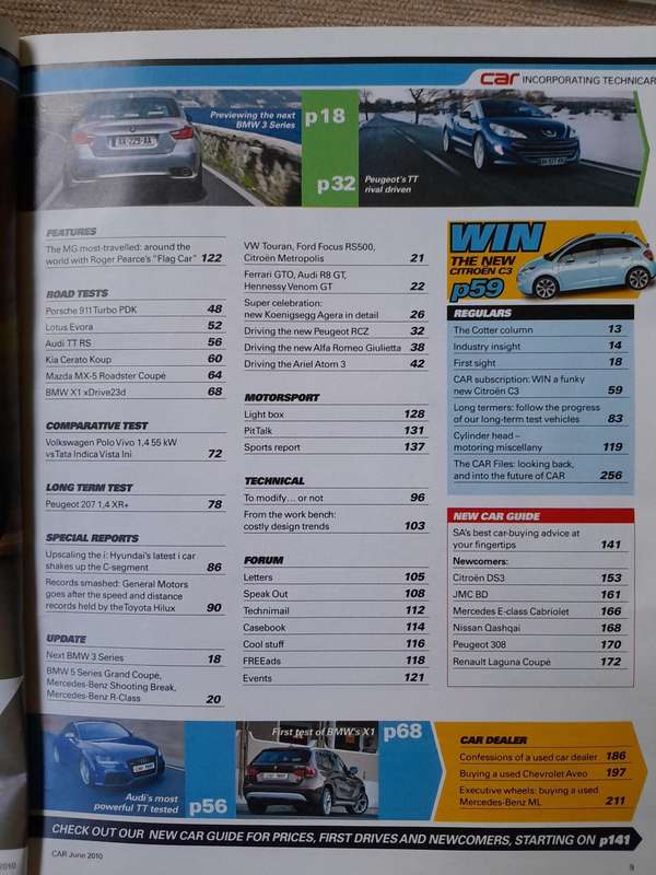 CAR MAGAZINE - June 2010 and October 2016