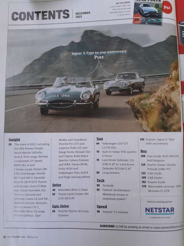 CAR MAGAZINE - April 2020 and December 2021.