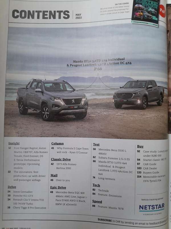 CAR MAGAZINE - March 2022 and May 2022.