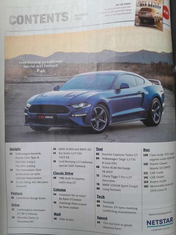 CAR MAGAZINE - October 2022, November 2022 and December 2022.