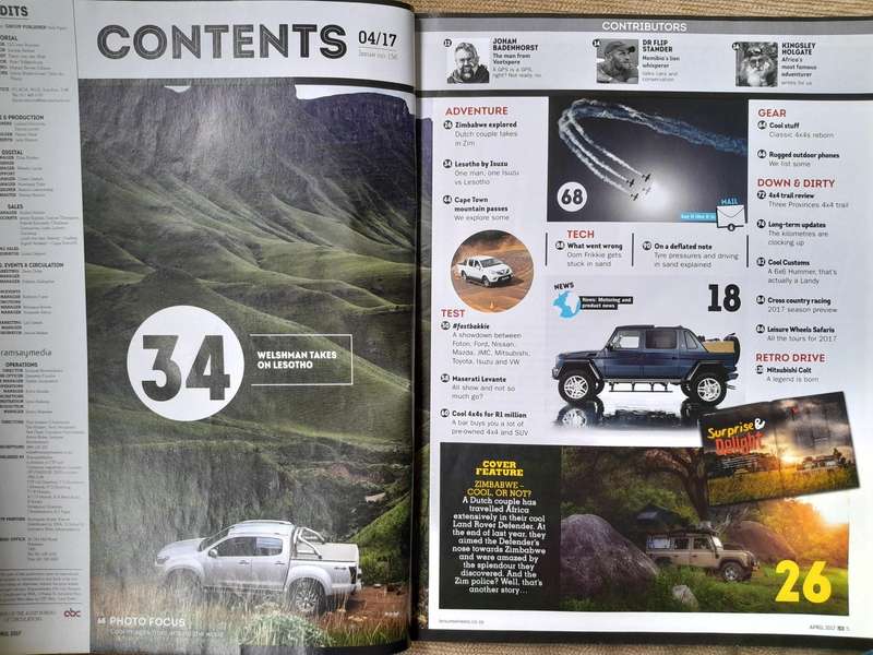 4 X 4 Leisure Wheels - April 2017 and Caravan & outdoor life - July 2019.
