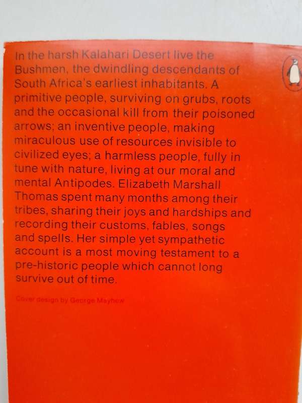 The Harmless People - Elizabeth Marshall Thomas. - 1969