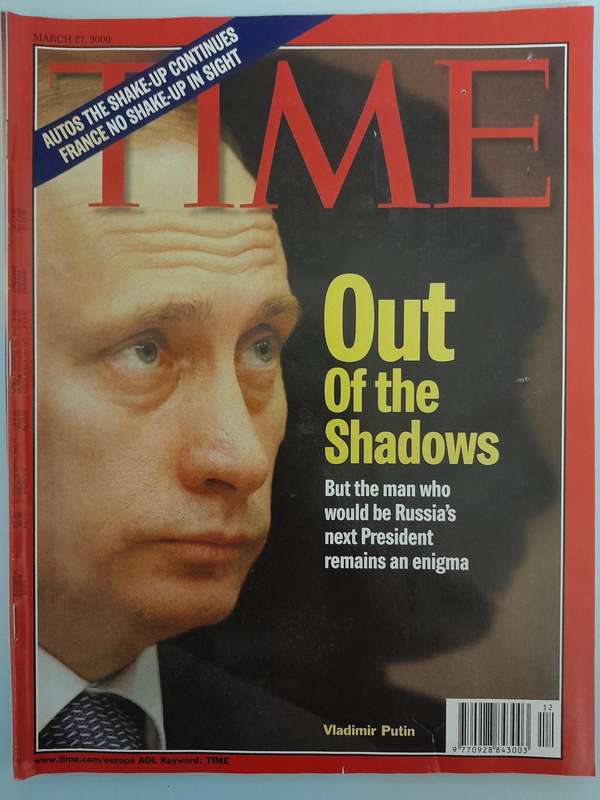 Time Magazine - March 27, 2000 and January 22, 2001 - Vladimir Putin.