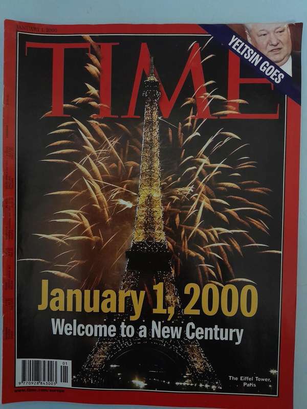 Time Magazine - January 1, 2000, April/May 2000, August 7, 2000 and December 18, 2000. (4 Magazines)