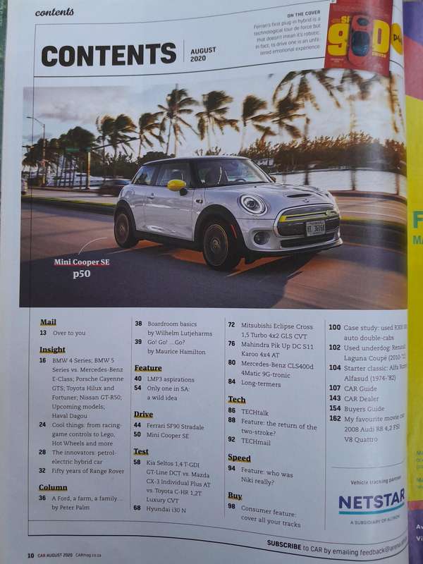 CAR MAGAZINE - August 2020.