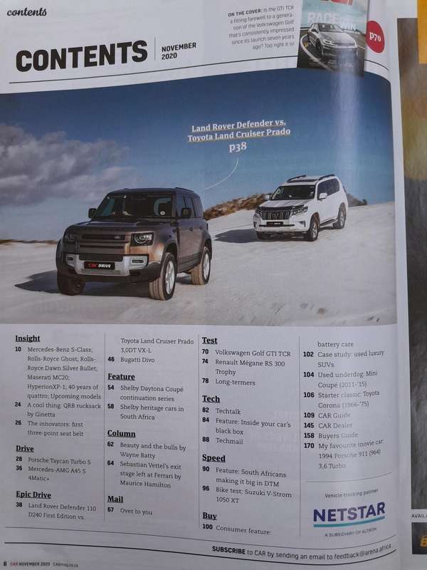 CAR MAGAZINE - November 2020.