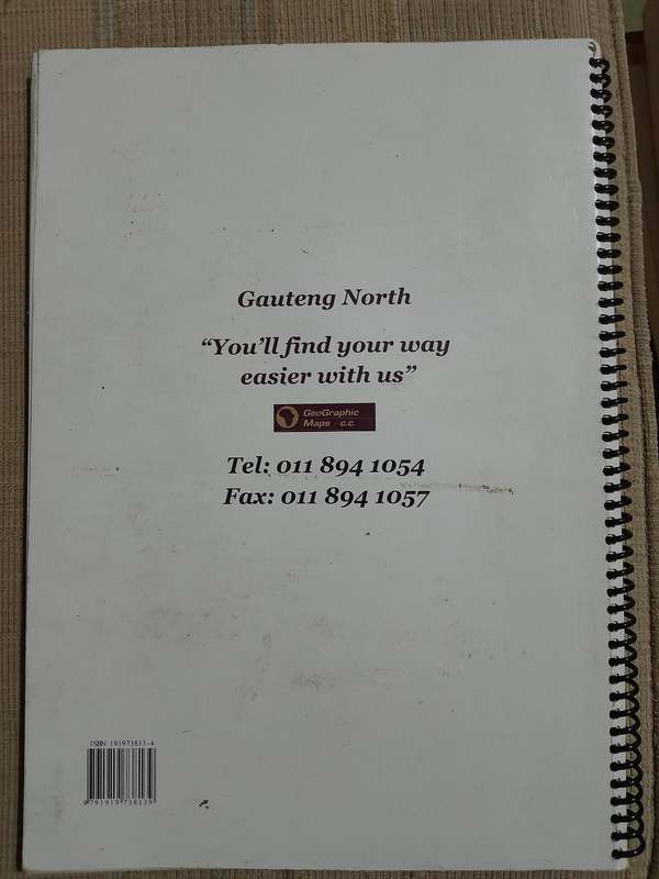 Street Atlas - Gauteng North - 4th Edition - Geographic Maps cc.