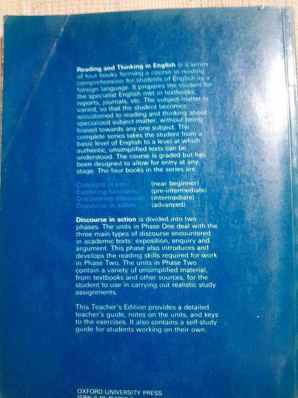 Reading and Thinking in English - OXFORD Press.